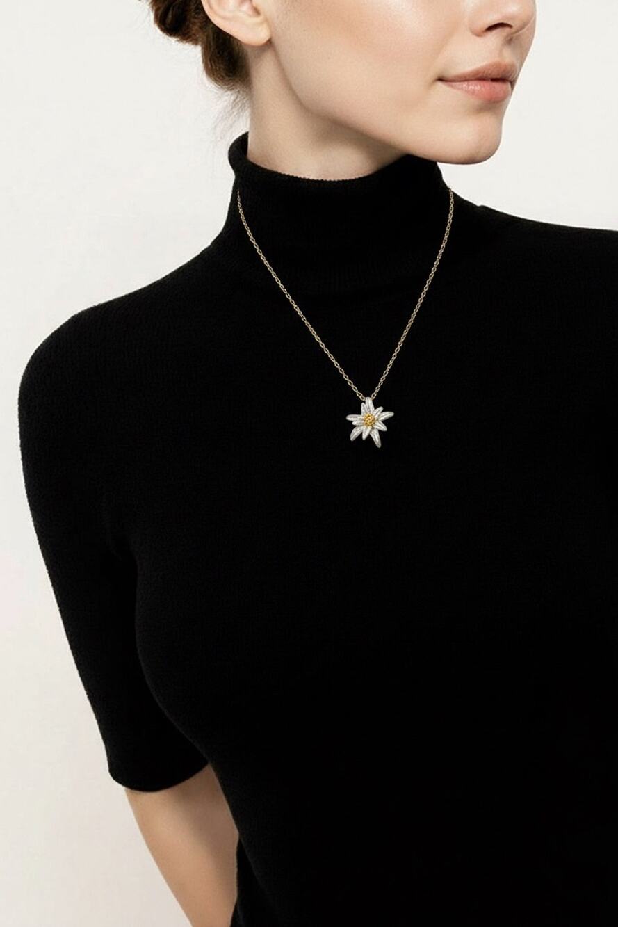 Michael Michaud Edelweiss 16" Adj. Dangle Pendant Necklace